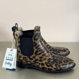 Joules Leopard Print Rain Boots